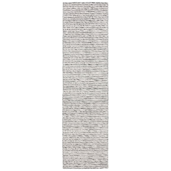 SAFAVIEH Kilim Fallon Striped Runner Rug, Black/Ivory, 2'3" x 9'