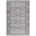 thumbnail image 1 of SAFAVIEH Kilim George Geometric Polyester Area Rug, Grey/Ivory, 6' x 6' Square, 1 of 5
