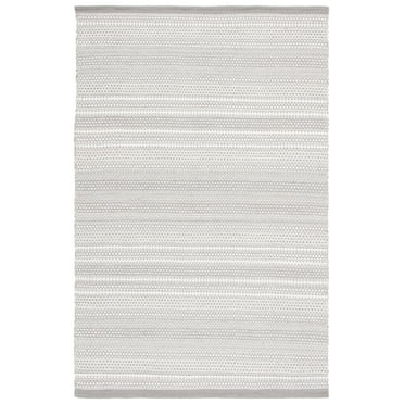 SAFAVIEH Kilim Granville Striped Cotton Area Rug, Grey/Beige, 3' x 5'