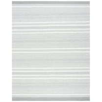 SAFAVIEH Kilim Granville Striped Cotton Area Rug, Grey/Beige, 8' x 10'