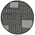 thumbnail image 1 of SAFAVIEH Kilim Igor Geometric Area Rug, Black/Ivory, 6' x 6' Round, 1 of 11