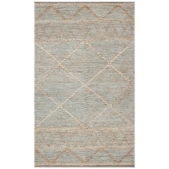 SAFAVIEH Kilim Ilija Diamond Area Rug, Silver/Natural, 3' x 5'