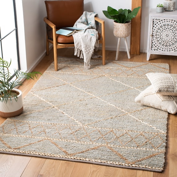 Safavieh Kilim Ilija Diamond Area Rug, Silver/Natural, 5' x 8'