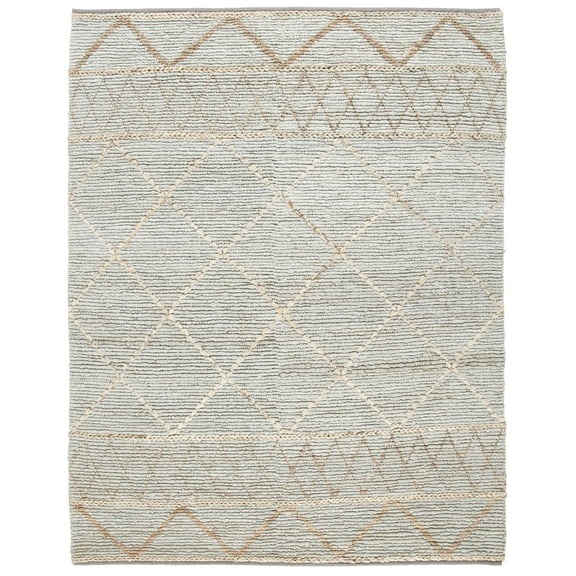 SAFAVIEH Kilim Ilija Diamond Area Rug, Silver/Natural, 8' x 10'