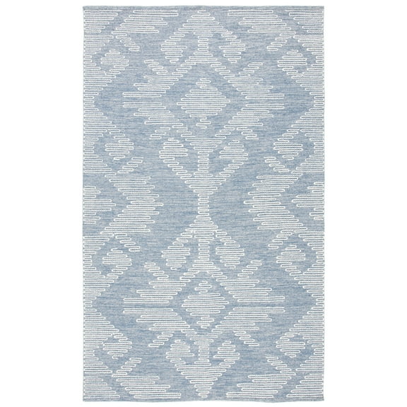 SAFAVIEH Kilim Jack Tribal Area Rug, Blue/Ivory, 3' x 5'