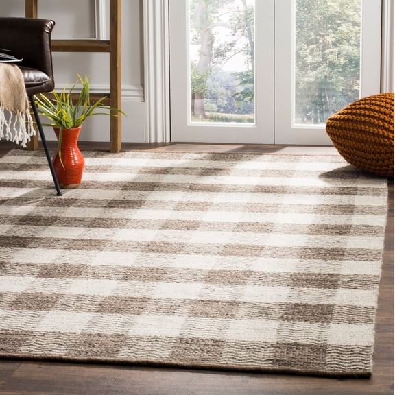 Safavieh Kilim Jasmine Geometric Area Rug, Light Gray/Brown, 4' x 6'