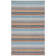 thumbnail image 1 of SAFAVIEH Kilim Leon Striped Cotton Area Rug, Grey/Yellow, 6' x 9', 1 of 12