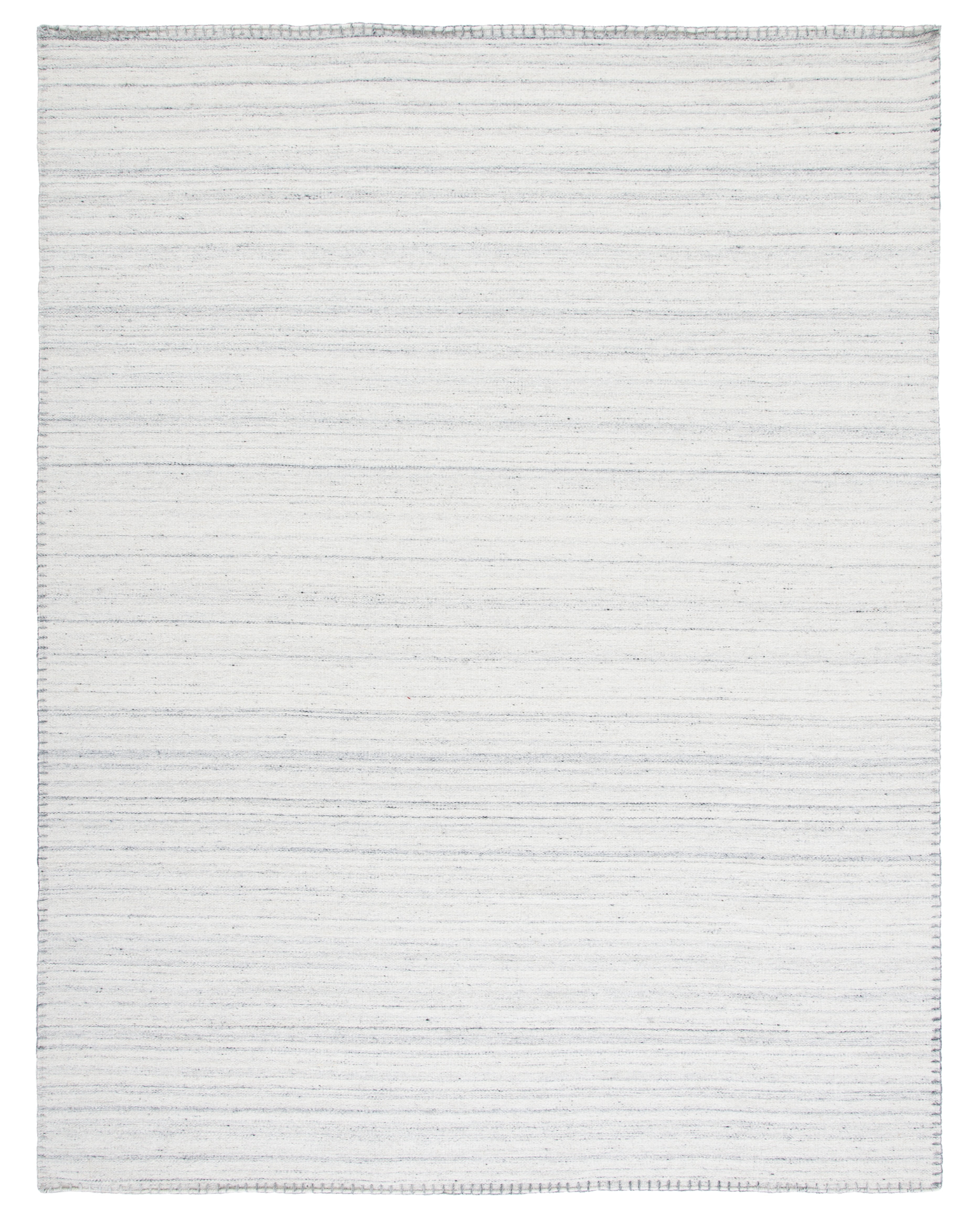 Nomadic Essence Handwoven Gray Wool 8' x 10' Area Rug