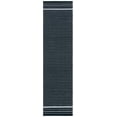 thumbnail image 1 of SAFAVIEH Kilim Ksenija Striped Cotton Runner Rug, Black/Ivory, 2'3" x 7', 1 of 11