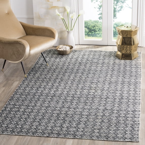 Safavieh Kilim Vardan Geometric Area Rug, Ivory/Charcoal, 5' x 8'
