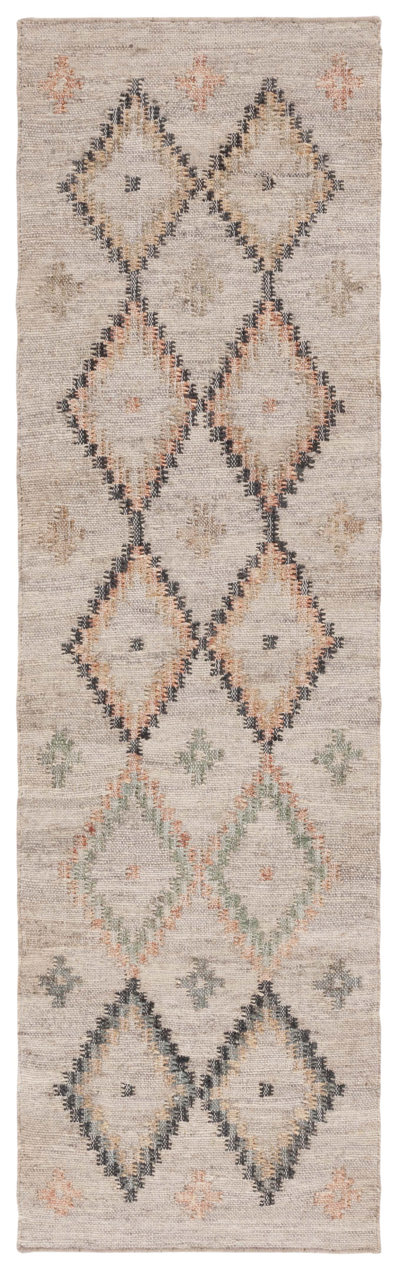SAFAVIEH Kilim Mendoza Geometric Runner Rug, Beige/Gold, 2'3" x 7'