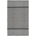 thumbnail image 1 of SAFAVIEH Kilim Kadri Geometric Cotton Area Rug, Black/Ivory, 4' x 6', 1 of 6
