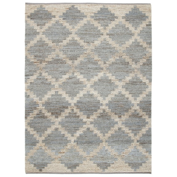 SAFAVIEH Kilim Karaugh Diamond Area Rug, Natural/Grey, 9' x 12'