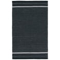 thumbnail image 1 of SAFAVIEH Kilim Ksenija Striped Cotton Area Rug, Black/Ivory, 6' x 9', 1 of 11