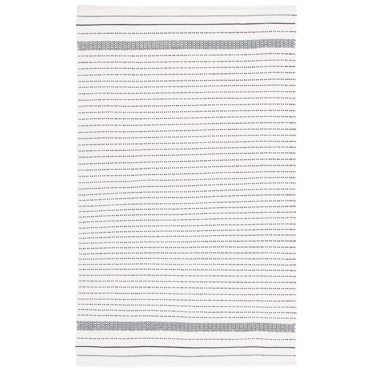 SAFAVIEH Kilim Ksenija Striped Cotton Area Rug, Ivory, 9' x 12'