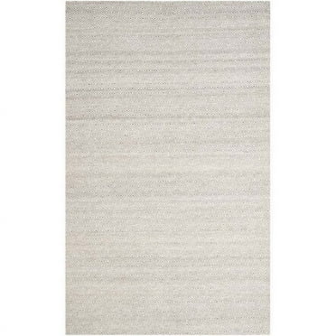 SAFAVIEH Kilim Lavern Geometric Diamonds Wool Area Rug, Ivory/Graphite, 4' x 6'
