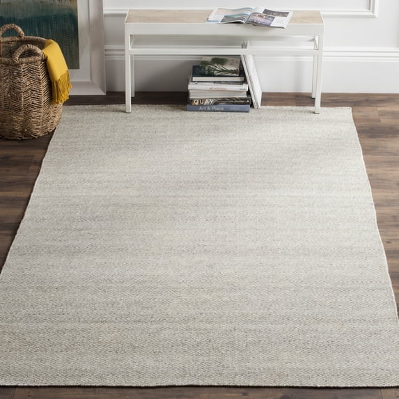 Safavieh Kilim Lavern Geometric Wool Area Rug, Ivory/Silver, 4' x 6'