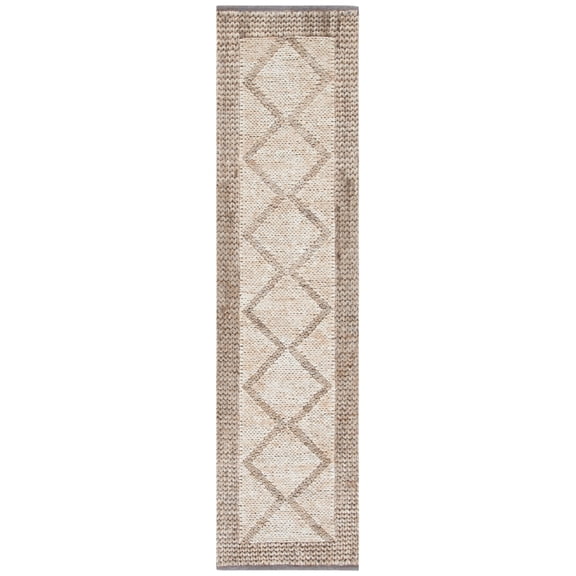 SAFAVIEH Kilim Leandre Diamond Runner Rug, Natural/Beige, 2'3" x 9'