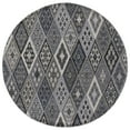 thumbnail image 1 of SAFAVIEH Kilim Leon Striped Cotton Area Rug, Grey/Blue, 6' x 9', 1 of 10