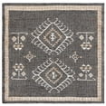 thumbnail image 1 of SAFAVIEH Kilim Lisette Tribal Area Rug, Black/Ivory, 7' x 7' Square, 1 of 8