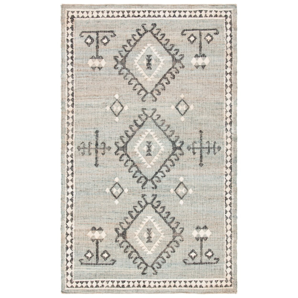 SAFAVIEH Kilim Lisette Tribal Area Rug, Blue/Black, 6' x 9'