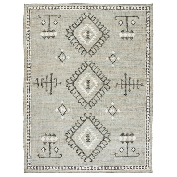 SAFAVIEH Kilim Lisette Tribal Area Rug, Blue/Black, 8' x 10'