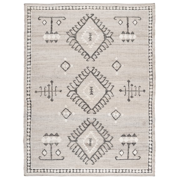 SAFAVIEH Kilim Lisette Tribal Area Rug, Grey/Black, 6' x 9'