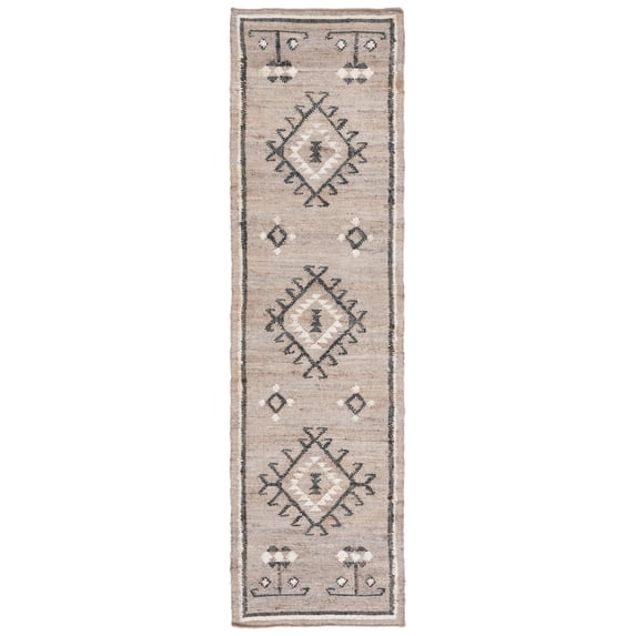 SAFAVIEH Kilim Lisette Tribal Runner Rug, Grey/Black, 2'3" x 13'