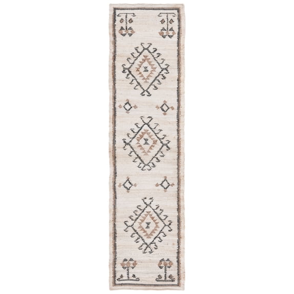 SAFAVIEH Kilim Lisette Tribal Runner Rug, Ivory/Black, 2'3" x 13'