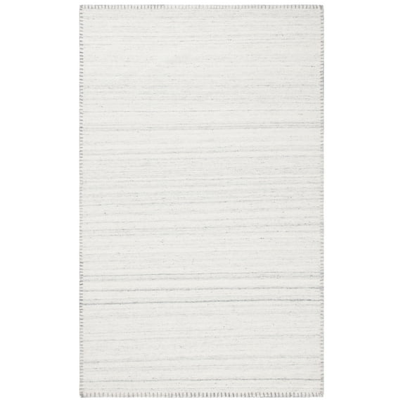 SAFAVIEH Kilim Luka Striped Area Rug, Beige/Light Grey, 6' x 9'