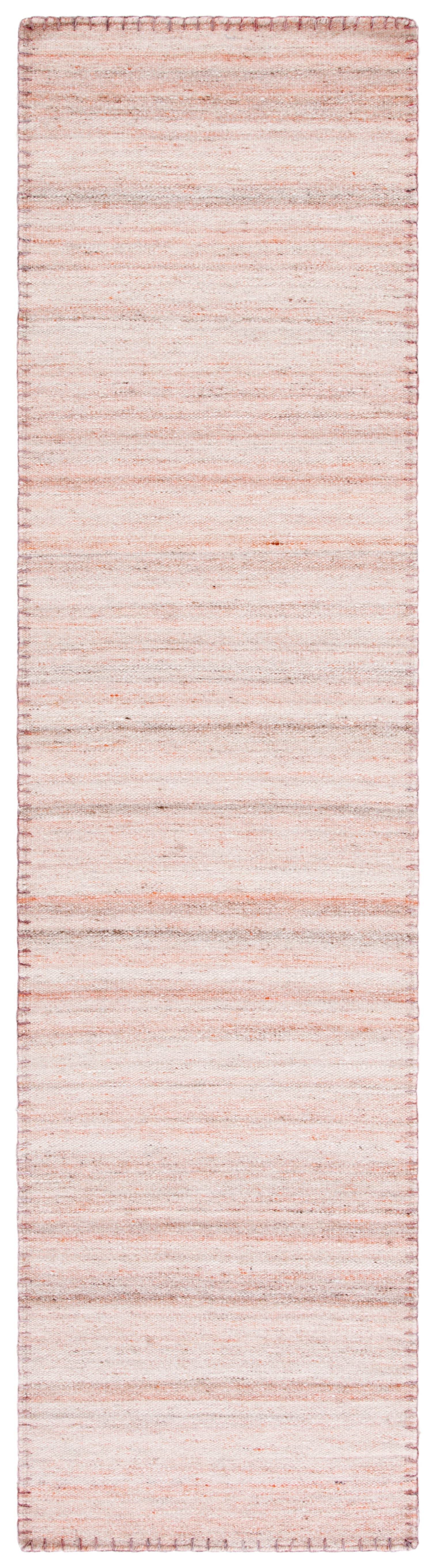 Light Pink Handwoven Wool Kilim Area Rug