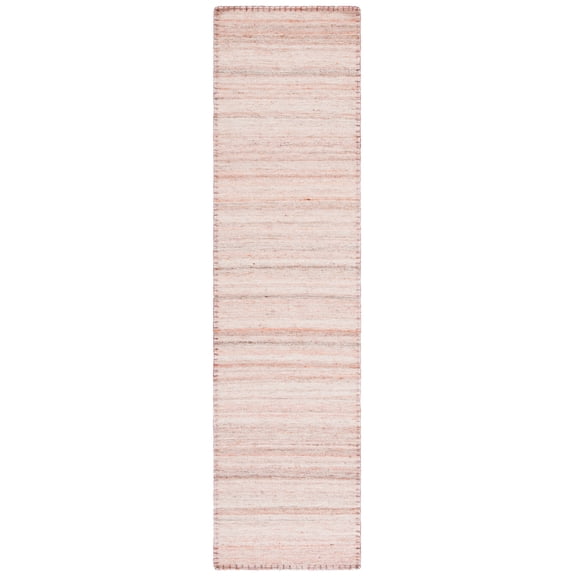 SAFAVIEH Kilim Luka Striped Runner Rug, Light Pink, 2'3" x 9'