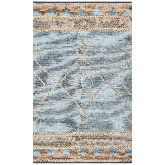 SAFAVIEH Kilim Luvina Tribal Area Rug, Natural/Blue, 3' x 5'