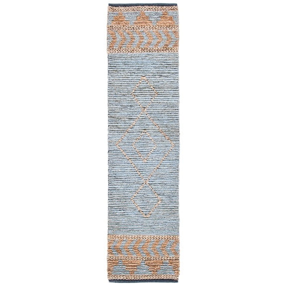 SAFAVIEH Kilim Luvina Tribal Runner Rug, Natural/Blue, 2'3" x 9'