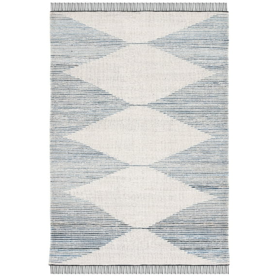 SAFAVIEH Kilim Lynette Diamond Area Rug, Blue/Ivory, 4' x 6'