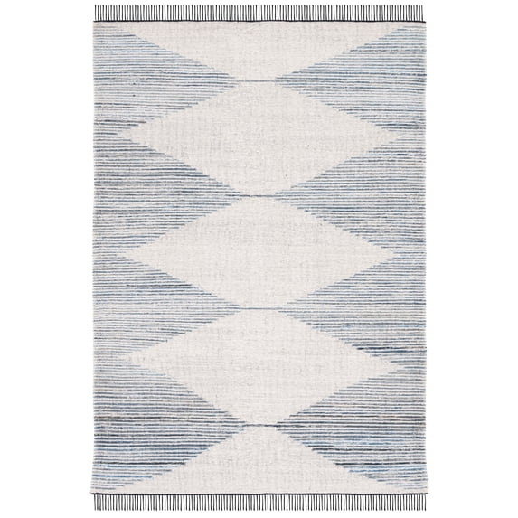 SAFAVIEH Kilim Lynette Diamond Area Rug, Blue/Ivory, 8' x 10'