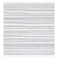 thumbnail image 1 of SAFAVIEH Kilim Malena Striped Polyester Area Rug, Ivory/Grey, 6' x 6' Square, 1 of 8