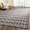 thumbnail image 1 of SAFAVIEH Kilim Manus Chevron Zigzag Wool Area Rug, Charcoal, 5' x 8', 1 of 5