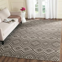 SAFAVIEH Kilim Marcas Geometric Wool Area Rug, Grey/Light Grey, 8' x 10'