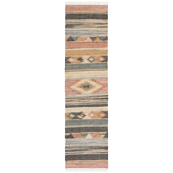 SAFAVIEH Kilim Marie Tribal Runner Rug, Blue/Rust, 2'3" x 9'