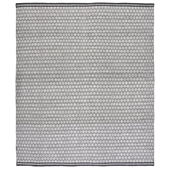 SAFAVIEH Kilim Mary Diamond Area Rug, Black/Ivory, 4' x 6'