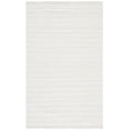 thumbnail image 1 of SAFAVIEH Kilim Mayra Striped Polyester Area Rug, Light Grey/Ivory, 5' x 8', 1 of 10