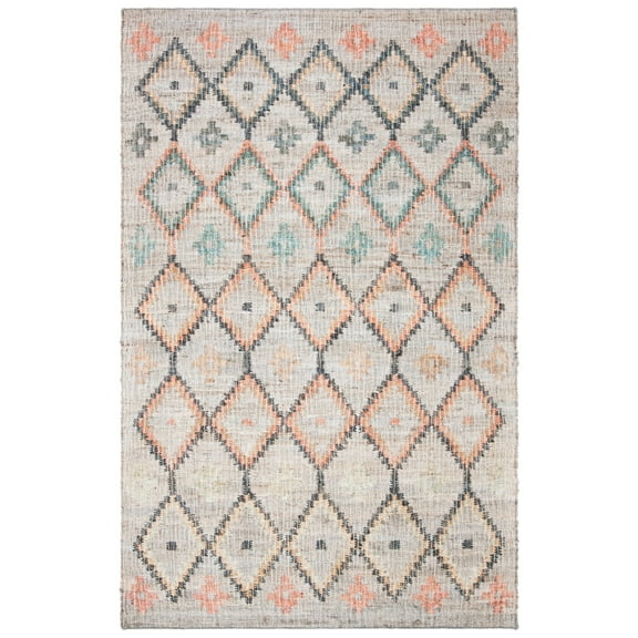 SAFAVIEH Kilim Mendoza Geometric Floral Area Rug, Beige/Gold, 4' x 6'