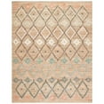thumbnail image 1 of SAFAVIEH Kilim Mendoza Geometric Floral Area Rug, Natural/Blue, 9' x 12', 1 of 7