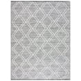 thumbnail image 1 of SAFAVIEH Kilim Meryll Diamond Polyester Area Rug, Black/Ivory, 8' x 10', 1 of 8