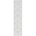 thumbnail image 1 of SAFAVIEH Kilim Meryll Diamond Polyester Runner Rug, Grey/Ivory, 2'3" x 9', 1 of 8