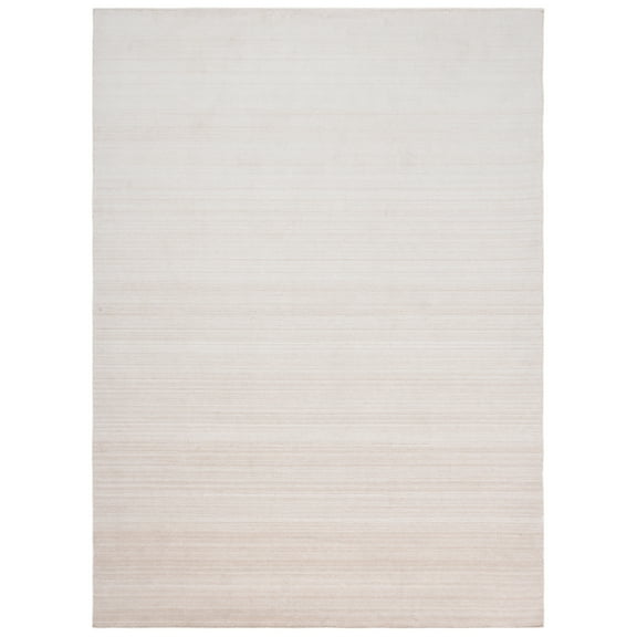 SAFAVIEH Kilim Nadia Striped Polyester Area Rug, Beige, 6' x 6' Square
