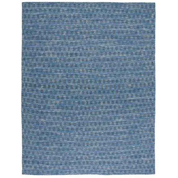 SAFAVIEH Kilim Ottoline Geometric Area Rug, Blue/Black, 4' x 6'