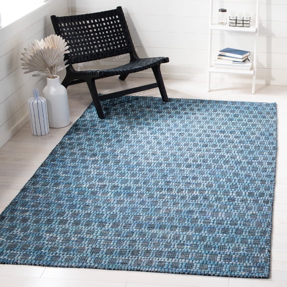 Safavieh Kilim Ottoline Geometric Area Rug, Blue/Black, 5' x 8'