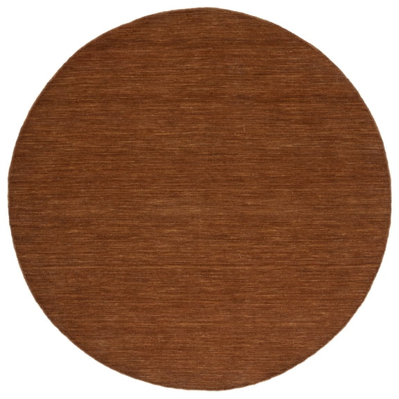 SAFAVIEH Kilim Patrick Solid Area Rug, Brown, 6' x 6' Round
